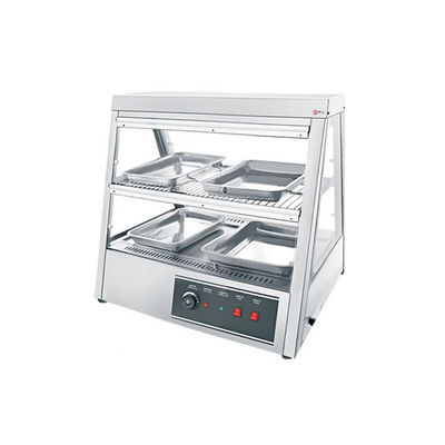 Lange levensduur Milieuvriendelijk Multifunctioneel Dubbellaag Voedsel Warmer Display Duurzaam