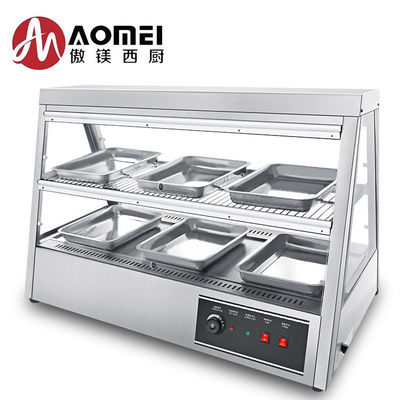 Lange levensduur Milieuvriendelijk Multifunctioneel Dubbellaag Voedsel Warmer Display Duurzaam