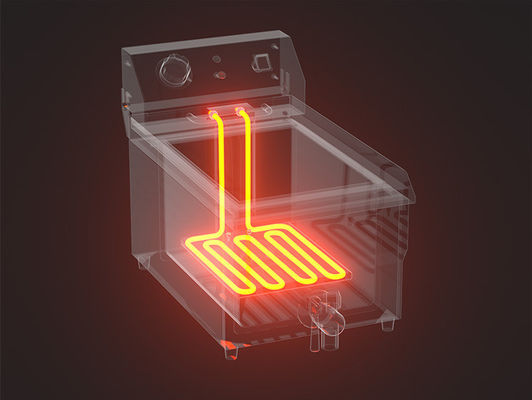 Elektriciteitsverwarming 2 Tank Deep Fryer voor commerciële keuken om aardappel frietjes te maken