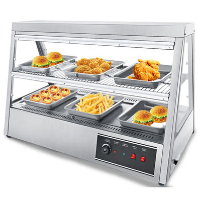Modern Desgin Twee laag Warme lucht Circulatie Voedsel Display Warmer voor gebakken kip