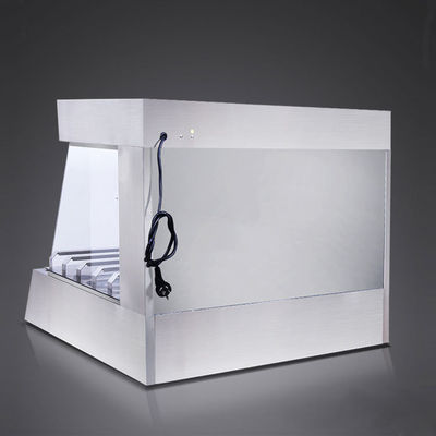 1.6KW multifunctionele grote capaciteit chip warmer display voor commerciële food service