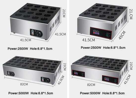Commerciële 32-holes rode bonen cake machine met automatische productie en 5 kW efficiëntie