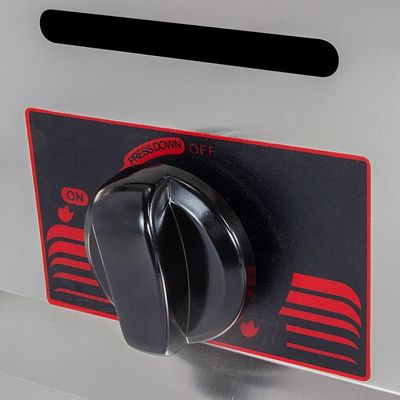 6L 6L commerciële roestvrij staal gas deep fry met 2 mand gebakken kip machine