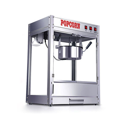 Snelle en gemakkelijke popcornproductie met snelverwarmingstechnologie roestvrijstalen machine