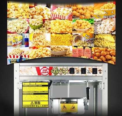 Snelle en gemakkelijke popcornproductie met snelverwarmingstechnologie roestvrijstalen machine