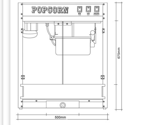Snelle en gemakkelijke popcornproductie met snelverwarmingstechnologie roestvrijstalen machine