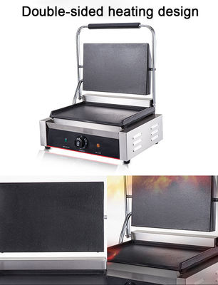 Hotel Keuken Roestvrij staal Grill Door Design Multi-Cooker Double-Sided Contact Grill 220V
