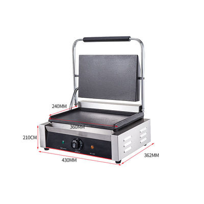 Hotel Keuken Roestvrij staal Grill Door Design Multi-Cooker Double-Sided Contact Grill 220V