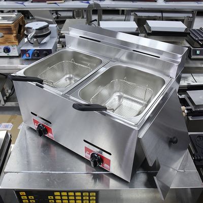 9.2kg LPG/NG Commerciële gas deep fryer Countertop Machines De Gas Ollas Freidoras