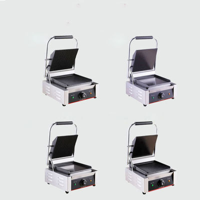 Buiten 425*370*190MM Eénkop roestvrij staal professionele elektrische contact broodjesmaker Panini grills