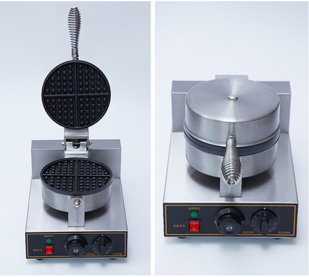 Niet-klevende commerciële wafelmachine voor enkelvoudige Belgische waffels 250*320*195mm