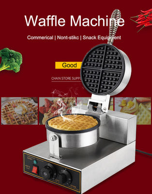 Niet-klevende commerciële wafelmachine voor enkelvoudige Belgische waffels 250*320*195mm