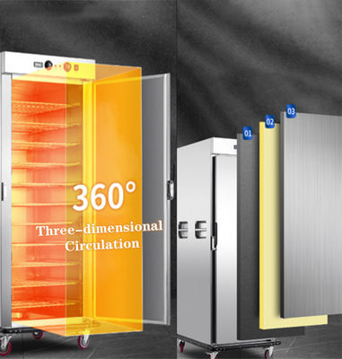 Gemakkelijke en veelzijdige keukengereedschappen mobiele voedselverwarmer karretjes met 2620W vermogen
