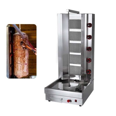 220V gastype multifunctionele gebruikte kebab Doner Shawarma grillmachine voor normen