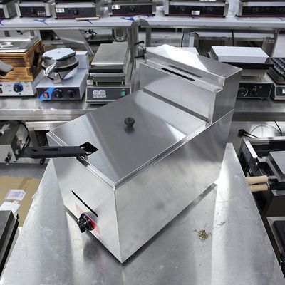 Temperatuur mini-elektrische gas deep fryer van roestvrij staal voor commercieel restaurant