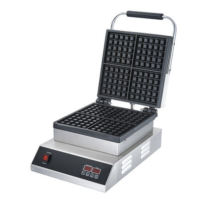 220V/50Hz Timer 0-10 Minuten Vierkante Belgische Waffelmachine Elektrische Snack Waffelmaker