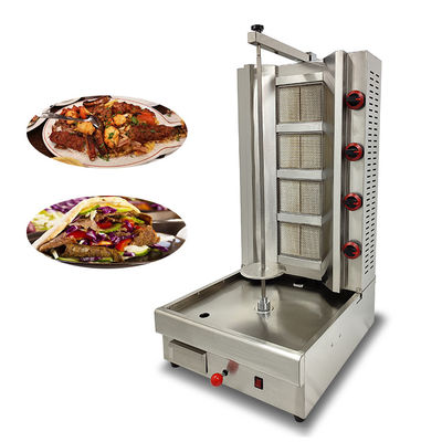 Commerciële kip gas Shawarma Kebab Machine met 540 * 650 * 950mm Grootte