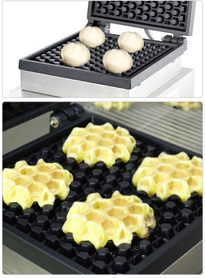 220V/50Hz Timer 0-10 Minuten Vierkante Belgische Waffelmachine Elektrische Snack Waffelmaker