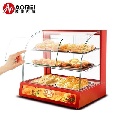 66*46*60mm Commerciële voedingswarmte-display Warmte-showcase voor warme snacks