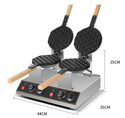 Roestvrij staal commerciële taart Belgische wafelmachine voor en gemakkelijke bediening