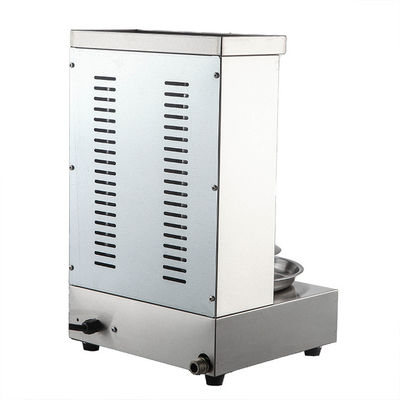 2-branders Commerciële gas gebruikt Rotary Mini Shawarma Doner Kebab Grill Machine voor LPG/NG