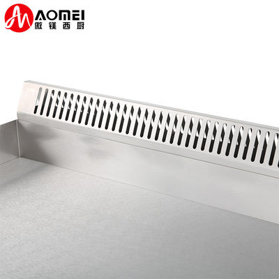 730*550*340mm Niet-klevend commercieel BBQ gasgrill voor restaurant keuken countertop