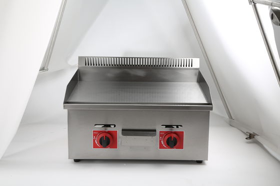 730*550*340mm Niet-klevend commercieel BBQ gasgrill voor restaurant keuken countertop