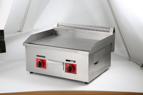 730*550*340mm Niet-klevend commercieel BBQ gasgrill voor restaurant keuken countertop