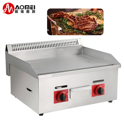 728*400*8mm Grillplaatgrootte Gasgrilloven voor LPG/NG in commerciële keukenapparatuur