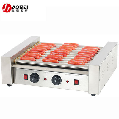 Hotdog-rollergrillmachine voor winkels voor voedingsmiddelen en dranken 590x510x200mm Verpakkingsdimensie