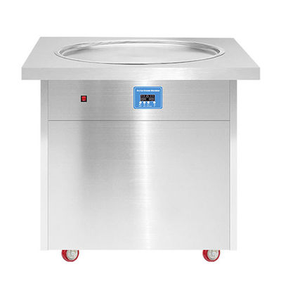 60 KG Single Pan Fried Ice Cream Roll Machine goedgekeurd voor klantvereisten