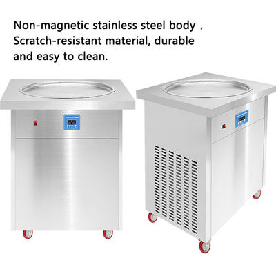 60 KG Single Pan Fried Ice Cream Roll Machine goedgekeurd voor klantvereisten