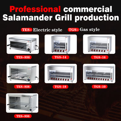 Keukenapparatuur Projecten Gas Broiler Infrarood Salamander Grill met 6 branders