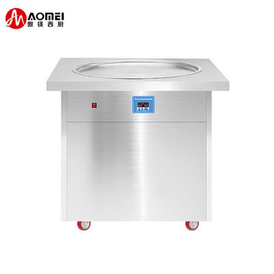 60 KG Single Pan Fried Ice Cream Roll Machine goedgekeurd voor klantvereisten