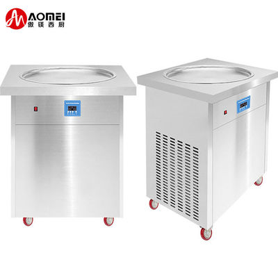 60 KG Single Pan Fried Ice Cream Roll Machine goedgekeurd voor klantvereisten