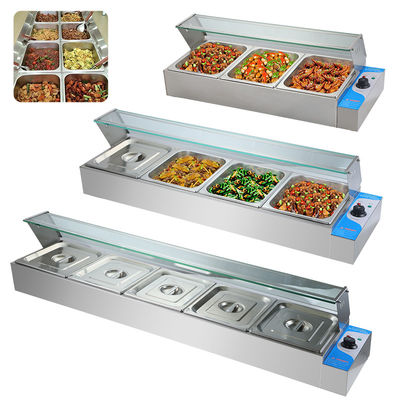 220V roestvrij staal, op maat gemaakt, draagbaar, Bain Marie voor commerciële horecaapparatuur