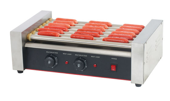 5 Roller Grill Hot Dog Machine voor restaurantkeukenapparatuur van roestvrij staal
