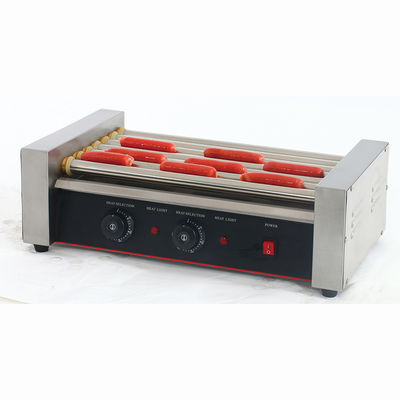 5 Roller Grill Hot Dog Machine voor restaurantkeukenapparatuur van roestvrij staal