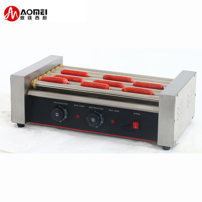 5 Roller Grill Hot Dog Machine voor restaurantkeukenapparatuur van roestvrij staal
