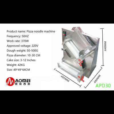 Elektrische pizza-deegrolmachine APD30 voor keukenapparatuur in productie-installaties