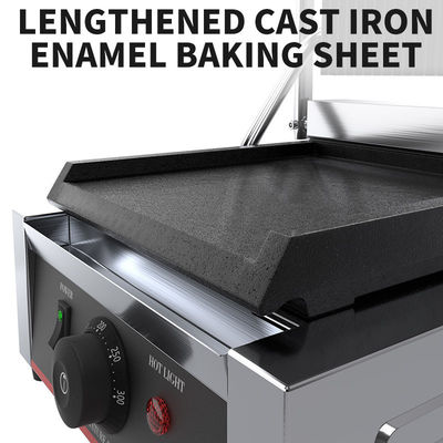 Commerciële Panini Press Grill Maker met PTFE anti-stick coating