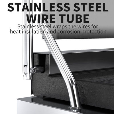 Commerciële Panini Press Grill Maker met PTFE anti-stick coating