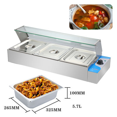 Restaurantapparatuur Elektrische buffetwarmer met een capaciteit van 2 kg en een spanning van 220 V