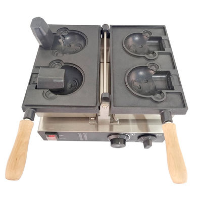 Commerciële wafelmachine in cartoonvorm Elektrische snackmachine met temperatuur 0-300'C