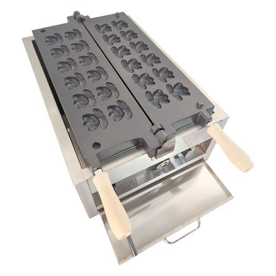 Commerciële wafelmachine in cartoonvorm Elektrische snackmachine met temperatuur 0-300'C