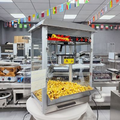 220-240V/50-60Hz commerciële karamelpopcornmachine met boter smeltcapaciteit