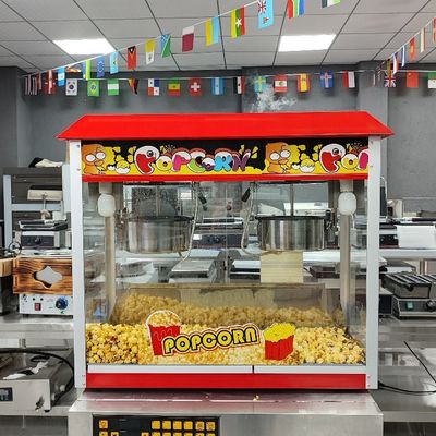 Industrial Caramel Double Pot Popcorn Machine Commerciële Popcorn Maker voor uw evenement