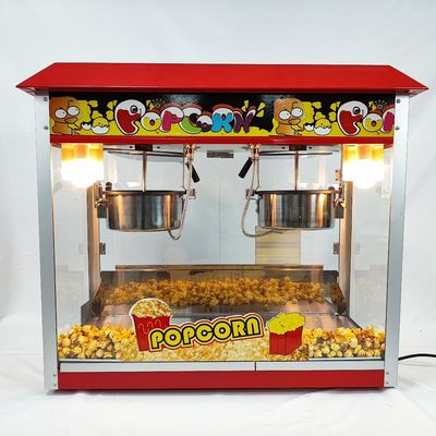 Industrial Caramel Double Pot Popcorn Machine Commerciële Popcorn Maker voor uw evenement