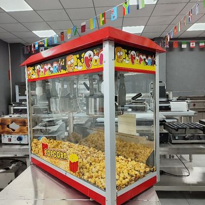Industrial Caramel Double Pot Popcorn Machine Commerciële Popcorn Maker voor uw evenement