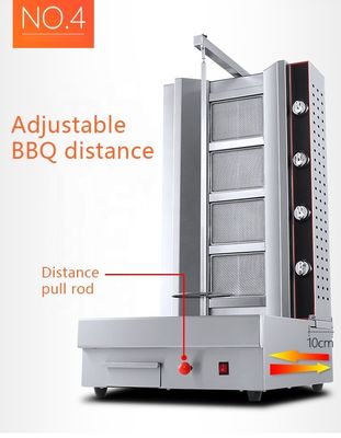 Video-technische ondersteuning na service Commerciële kip gas Shawarma kebab machine